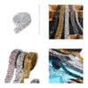 Party Decoration 2021 NYA 2 meter fixade kristaller Rhinestone Ribbon Trim Spet Sying Dress Drop Delivery Home Garden Festive Supp DHR04