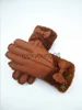 5本の指の手袋2018 New Woman Winter Gloves Leather Warm Gloves WindProof Antifreeze Wool Gloves x0902