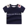 Polos Retail Baby Boys Cloths Short Sleeve Shirts Fashion Toddler Children tee Tops Tops Sport Outsits مصممي المصممون 1-6Y Drop Deliver