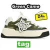 Män casual skor naken designer sneakers kosa låga toppar tränare stad vit svart orange snörgrön beige camo läder sneaker mens kvinnor utomhus plattform tränare tränare