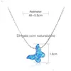 Pendant Necklaces Romantic Color Resin Clavicle Chain For Women Trendy Stars Love Butterfly Fashion Jewelry Girl Gift 230506 Drop Deli Dhqoj