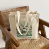 Shopping Bags Thick Canvas Female Shoulder Bag Van Gogh Morris Vintage Oil Painting Zipper Books Handbag Large Tote For y230901