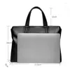 Briefcases Zzingia Leather Men's Handbag Horizontal Style Bag Business Document Baotou Layer Cowhide Computer