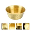 Bowls Copper Bowl Ornament Worship Home Decor Small Furnishing Articles Gold God Sacrificial Manual Rice