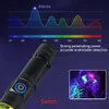 Torches 5W 365nm LED UV Flashlight Blacklight USB Rechargeable Ultraviolet Wood's Lamp Pet Urine Fluorescent Anti-Counterfeit Detector HKD230902