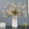 Fleurs décoratives artificielles hiver doux blanc rétro Style européen narcisse Bouquet soie plastique faux