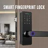 Дверные блокировки Tuya Wi -Fi Digital Electronic Smart Door Lock Demote Разблокировка блокировки отпечатков пальцев без ключа для обслуживания апартаментов и домашнего HKD230902