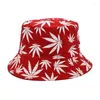 Bérets Panama Bucket Hat Imprimé pêcheur hip hop hommes femmes femmes en plein air Coton décontracté Bob Bob Chapeau Visor Cap