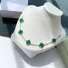 Van Clover Bracelet Fashion Designer 4 Four Leaf Clover Gold Four Clovers Five Flowers Bracelet Thick Plated 18K Rose Natural White Jade Carnelian Peacock Green best