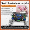 Oyun Denetleyicileri Joysticks S09 LED Işık Ayarlanabilir Titreşim ile Gamepad için Çok Platform Kablosuz Oyun Denetleyicisi Android/iOS/PC HKD230902 için