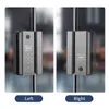 ドアロックバイオメトリック指紋電子デジタルロックキーレスエントリガラスドア用のスマートロック木製ドアロックHKD230902