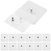 Bath Accessory Set 20 Pcs Heavy Duty Hook Wall Sticky For Hanging Seamless Abs Invisible Bathroom Towel Storage