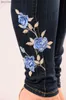 Women's Jeans Embroidered 2022 High Waist Jeans jeans women's trousers Pencil Pants models feet pants women's new jeans Q230901