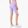 LU-WK1292 Shorts de yoga pantalons pêche côtelés vêtements d'extérieur de fitness de style européen et américain pour femmes no T taille haute pantalons à cinq points vêtements de sport