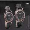 Style nouveau montre hommes ceinture tendance couple femmes mode et montre à quartz simple or Wpffk