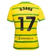 23 24 NOR WICH PUKKI SOUCCER JERSEYS CITY 2023 2024 HUGILL RASHICA MCLEAN DOWELL BUENDIA TZOLIS SARGENTホームイエローアウェイレッドサードメンキットフットボールシャツ