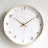 Duvar Saatleri Nordic Light Lüks Sessiz Oturma Odası Saat Ahşap Basit Modern Moda Kişilik Yaratıcılık Horloge Murale Murale Saatler