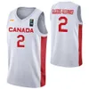 Maglia da basket stampata Maglia Canada Coppa del mondo 2023 Jamal Murray 27 Andrew Wiggins 22 23 Phil Scrubb 25 TRAE BELL-HAYNES 15 ZACH EDEY Dillon Brooks 24 3 Melvin Ejim