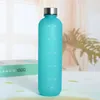 Tumblers 1L Water Bottles For Girls Frosted Motivational Bottle With Time Marker Leakproof Outdoor Fitness Sport Drinking 230901