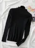 Maglioni da donna 2023 Autunno Inverno Pullover a maniche lunghe Maglione da donna dolcevita lavorato a maglia Top coreano Pull Femme Jumper femminile bianco