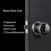 Kapı Kilitleri Tuya veya Ttlock Bluetooth Kilidi Kilit Akıllı Ev Kilidi Parmak İzi Kapı Kilit Anahtar Giriş Geçidi Modu Ofis Gizlilik Kilit Dijital Kilit HKD230902