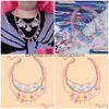 Pendant Necklaces Harajuku Cloud Bear Acrylic Necklace For Women Girl Animal Cute Party Gifts Vintage Choker Fashion Jewelry 230718 Dr Dhsz1