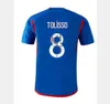 23 24 Maillot Lyones Soccer Jerseys 2023 2024 Olympique Lyonnais ol Digital Fourth Caqueret Tolisso Jeffinho ol Aouar Men Football Shirt Kits Kits