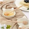 Other Kitchen Tools 1000Pcslot New Arrive Mini 15Cm Long Wooden Honey Dippers Favors Dipper Spoon Gift Drop Delivery Home Garden Dinin Dh93Q