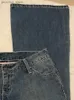 Dżinsy damskie Low talii dżinsy dla kobiet ubrania 2023 Moda Y2K Streetwear Casual Worbgy Denim Eesthetics Seksowne proste spodnie Q230901
