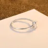 Küme Yüzük Band Ring Beyaz Gem Taş Marka Tarzı Glam Moda Kadınlar İçin İyi Takı 2023 925 STERLING Gümüş Hediye