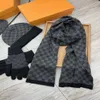 Fashion High Quality Scarf Hat Glove Sets 3 Piece For beanies Men Women Wool Winter Design Caps Shawl Designer Hats Scarves Wool Beanie Wrap Scarfs Box