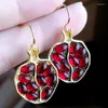 Dangle Earrings 2023 Cute Women Fruit Pomegranate Drop For Jewelry Accessories Anniversary Party Girl Gift
