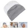 ベレー帽2 PCS化学療法キャップヘアタイ綿患者の女性のための夜ターバンベース損失弾性ミスヘッド