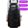 Schürzen Custom Company Korea Wasserdichte Friseurschürze Backen Schönheitssalon Malerei Haus Küche Reinigung Uniform Tasche 230901