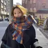 Scarves Scarves Women Ulzzang All-match Plaid Tender Elegant Winter Cozy Outdoors Couple Casual Fashion Y2k Vintage Young Warm Simple 230901