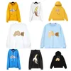 Tasarımcı Erkek Hoodie Hoodies Palms Sweatshirts Erkek Kadınlar Hooded Kazak En İyi Bahar Sweatshirt Kadın Moda Ayı Baskı Sokak Giyim T Shirt Palmes Angels Boyut