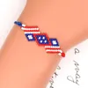 Braccialetti con ciondoli Go2Boho Miyuki per le donne Bandiera americana gioielli Pulseras 2023 America braccialetto alla moda gioielli fatti a mano con perline regalo