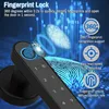 Fechaduras de porta TUYA Fechadura de porta inteligente Fechadura Eletronico Digital Hotel Door Lock Suporte Impressão digital Bluetooth Senha Desbloqueio de chave iOS / Android HKD230902