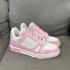 Tasarımcı Ayakkabı Logosu Kabartmalı Düşük Trainer Spor Sneaker Beyaz Siyah Sky Mavi Abloh Yeşil Denim Pembe Kırmızı Lüksler Virgil Mens Casual Spor Sake Sabunluklar LP0BR#