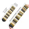 Men's Socks Camouflage Colors Striped Pattern Horizontal Brown And Green Retro Harajuku Hip Hop Crew Crazy Sock