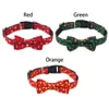 Dog Collars Christmas Gift Puppy Cat Accessories Pendant Bow Tie Collar Kitten Necklace