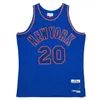 Gh Larry Johnson Patrick Ewing 1996-97 Knick Basketball-Trikot New John Starks York Charles Mitch und Ness Throwback Trikots Weißblau Größe