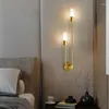 Wandlamp ZK50 moderne led-lichtstrip Nordic voor slaapkamerdecoratie woonkamer gang achtergrondverlichting