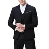 Men's Suits XY05 Business Casual Suit Three-piece Groom Bridesmaid Wedding Large Size Men Blazer Slim Fit