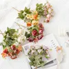 Decorative Flowers Single Pomegranate Rose Beads Small Flower Clusters Arrangement Decoration Simulation