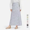 Ethnic Clothing One Size Muslim Dresses For Women Dubai Turkey Cotton Slim Floral Long Skirt Elegant And Versatile Arab Islamic