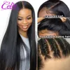 Synthetic Wigs Celie Straight Lace Front Wigs For Women Human Hair 5x5 Lace Closure Wig Glueless Lace Front Human Hair Wigs HD Lace Frontal Wig 230901