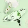 Paraguas Sun Umbrella Box Super Sombrilla Plegable Fruta 5-Fold Pocket Parasol Protección Mujer para Mini Portátil Pequeño