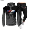 Chándal Trapstar Brand Chaquetas Ropa deportiva impresa Camisetas para hombres 16 colores Cálido Conjunto de dos piezas Sudadera con capucha suelta Pantalones para correr 220615 5JDRW