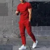 Tute da uomo Camicie estive da uomo Set Camicia a maniche corte Jogger Magliette lunghe Er Alta qualità